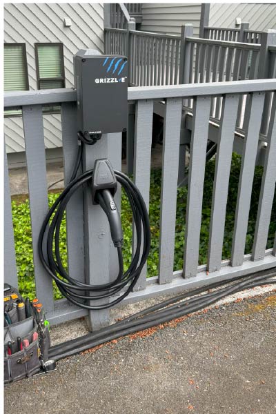 whidbey island electrician Car Charging Station for a residence in Langley