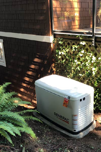 whidbey island electrician Generator Installation for a residence on whidbey island