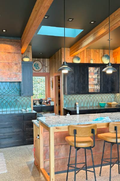 whidbey island electrician Specialty Kitchen Lighting in a residence on whidbey island